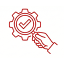 Maintenance and repair services icon for metal structures